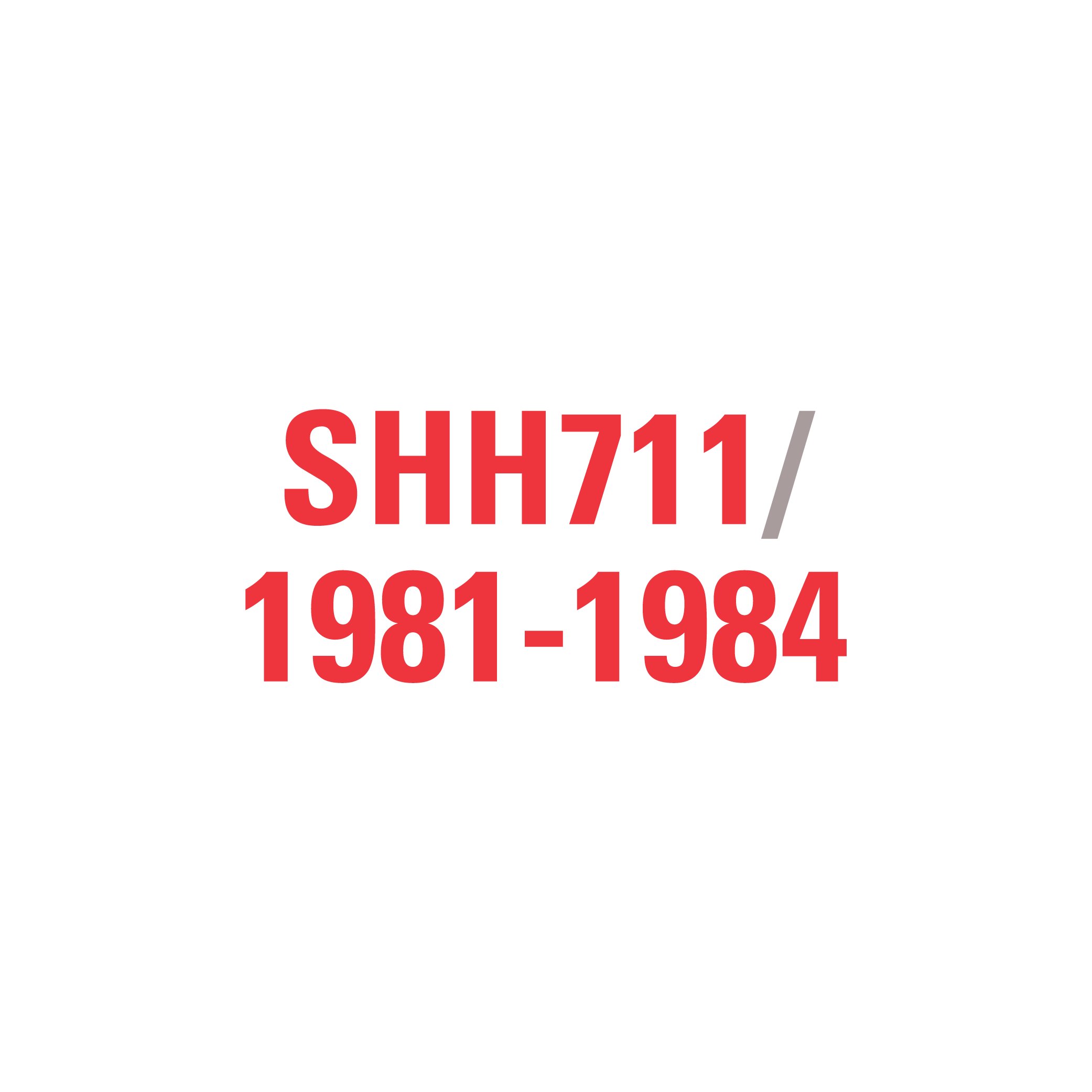 SHH711 1981-1984